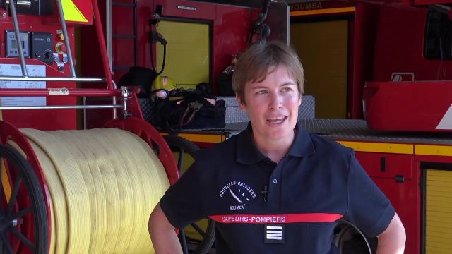 Géraldine Bourgoin est la première femme à la tête des pompiers de Nouméa