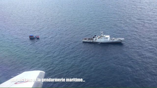 Deux blue boats interceptés près d'Ouvéa, le 31 mars 2017