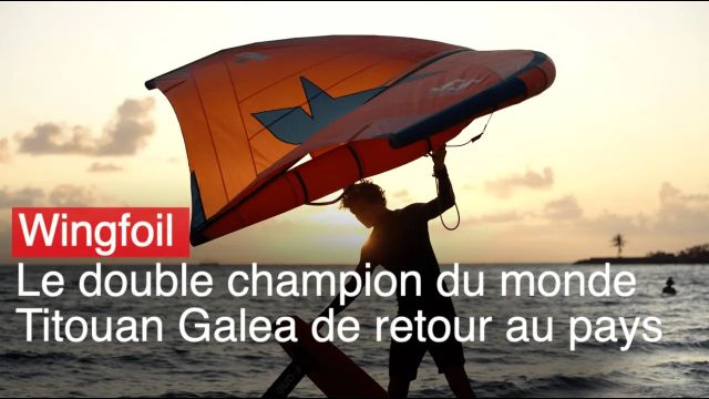 Wingfoil : le double champion du monde Titouan Galea est de retour au pays